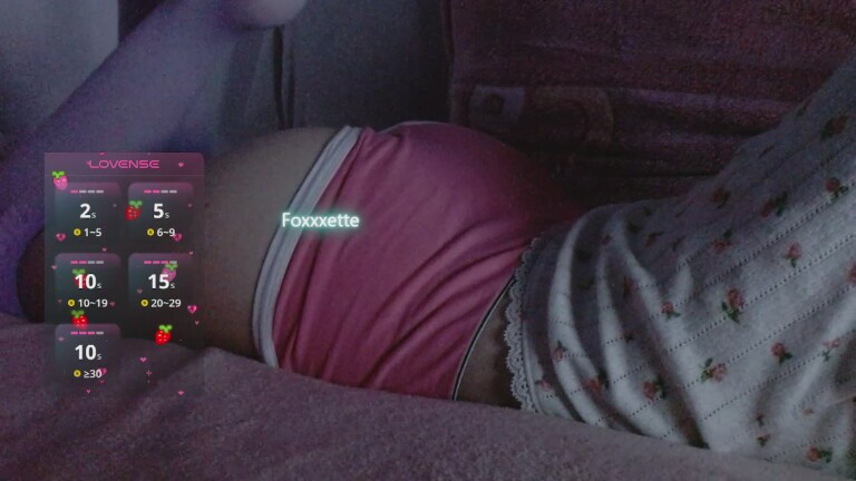 Foxxxette's Streamate show and profile